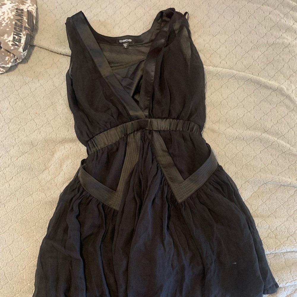 XS black Bebe mini dress